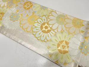 花尽くし模様織り出し　振袖用袋帯